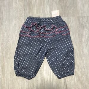 4/$20 Gymboree Polka Dot Ruffle Baby Pants 6-12M